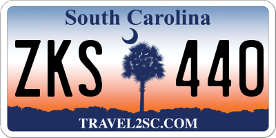 SC license plate ZKS440