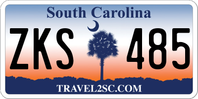 SC license plate ZKS485