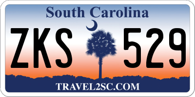 SC license plate ZKS529