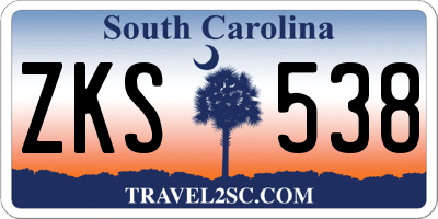 SC license plate ZKS538