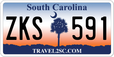 SC license plate ZKS591