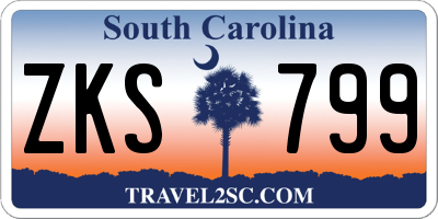 SC license plate ZKS799