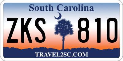 SC license plate ZKS810