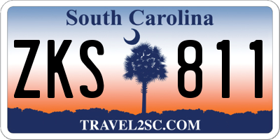 SC license plate ZKS811