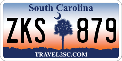 SC license plate ZKS879