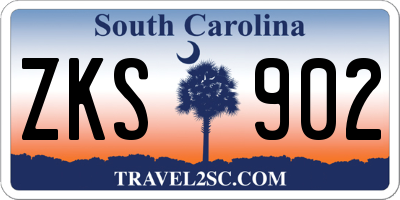SC license plate ZKS902