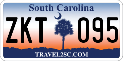 SC license plate ZKT095