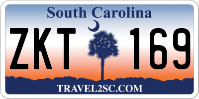 SC license plate ZKT169