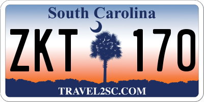 SC license plate ZKT170