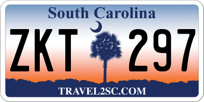 SC license plate ZKT297