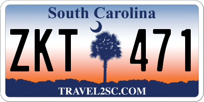 SC license plate ZKT471