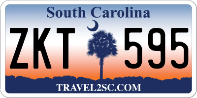 SC license plate ZKT595