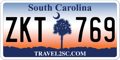 SC license plate ZKT769