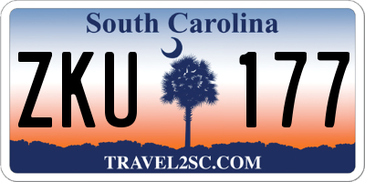 SC license plate ZKU177
