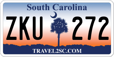 SC license plate ZKU272