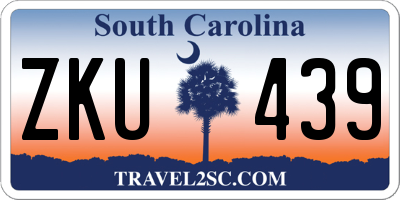 SC license plate ZKU439