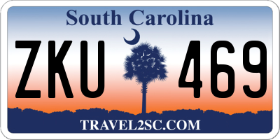 SC license plate ZKU469