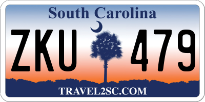 SC license plate ZKU479