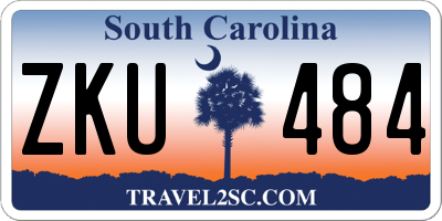 SC license plate ZKU484