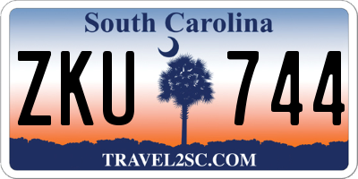 SC license plate ZKU744