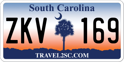 SC license plate ZKV169