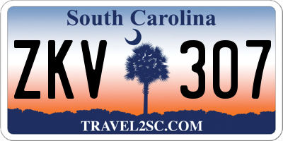 SC license plate ZKV307