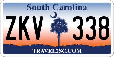 SC license plate ZKV338