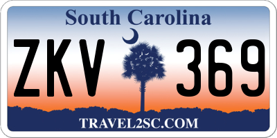 SC license plate ZKV369