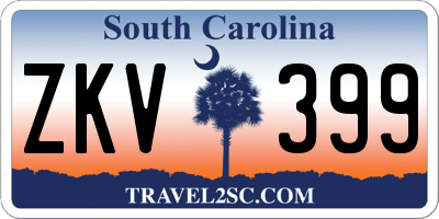 SC license plate ZKV399