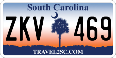 SC license plate ZKV469