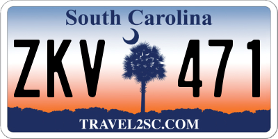SC license plate ZKV471