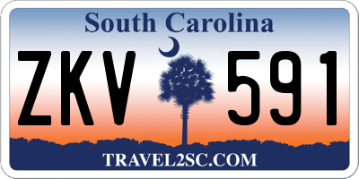 SC license plate ZKV591