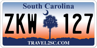 SC license plate ZKW127