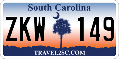 SC license plate ZKW149