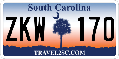 SC license plate ZKW170