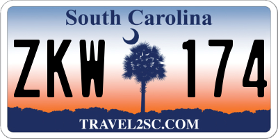 SC license plate ZKW174