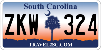 SC license plate ZKW324