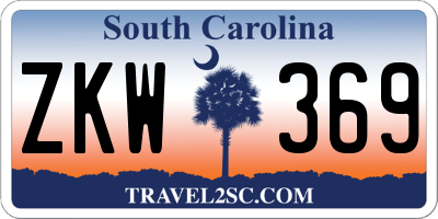 SC license plate ZKW369