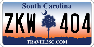 SC license plate ZKW404