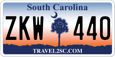 SC license plate ZKW440