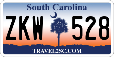 SC license plate ZKW528