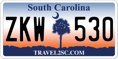SC license plate ZKW530