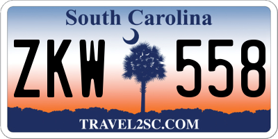 SC license plate ZKW558