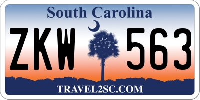 SC license plate ZKW563