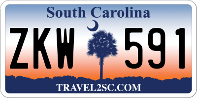 SC license plate ZKW591