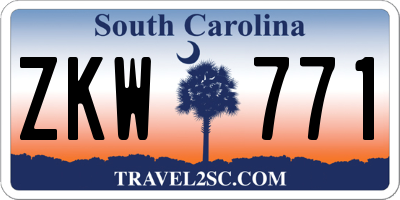 SC license plate ZKW771