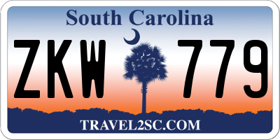 SC license plate ZKW779