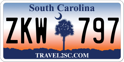 SC license plate ZKW797