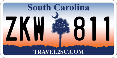 SC license plate ZKW811