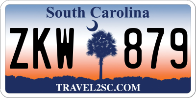 SC license plate ZKW879